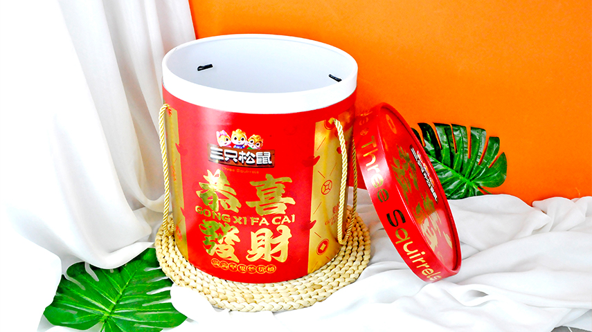 圓形抱抱桶禮盒包裝